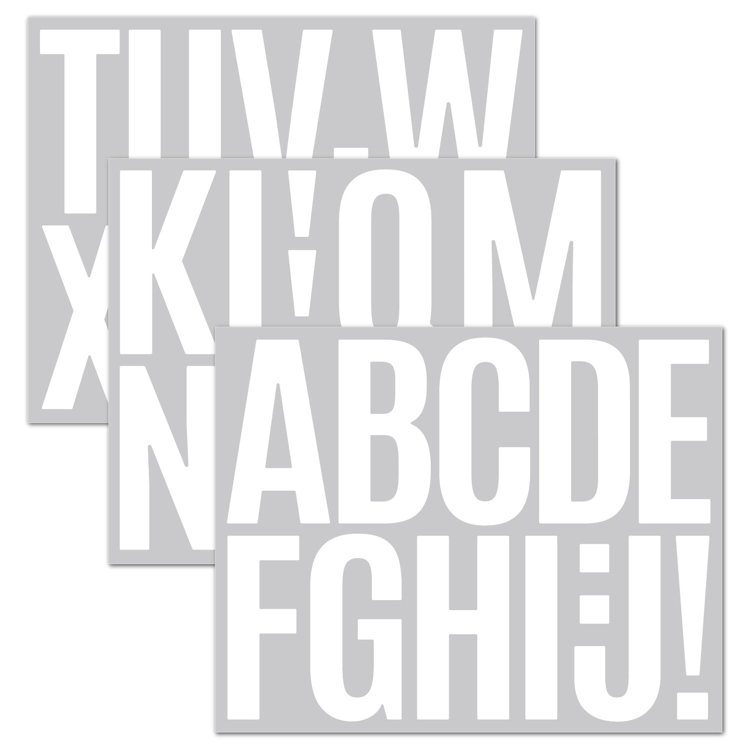 3inch Alphabet Number Stickers Car Mailbox Logo Waterproof Stickers Large Letter Stickers Kawaii Stickers