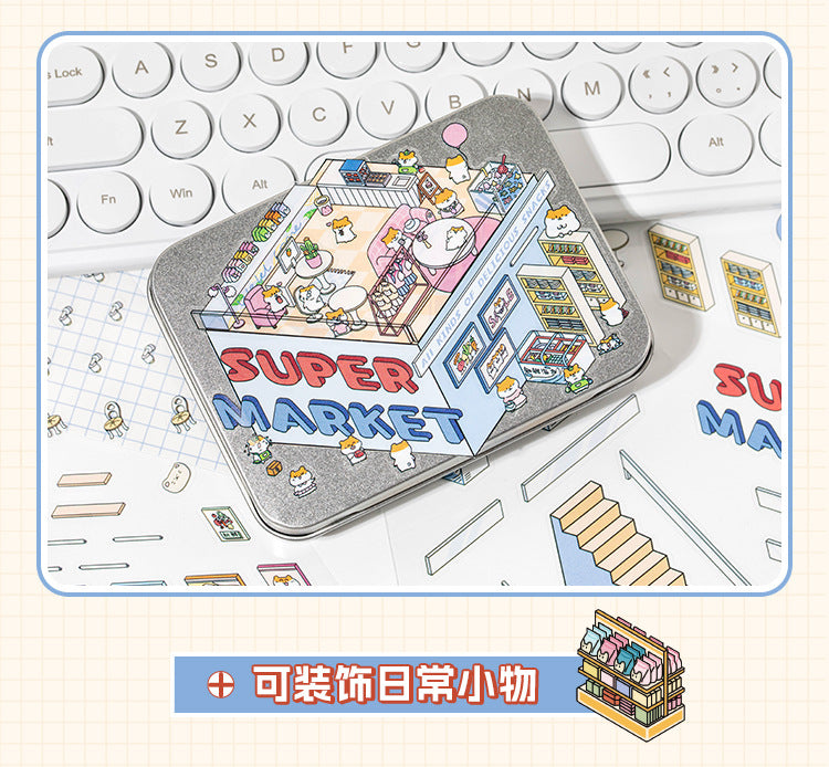 3D DIY Sticker – Three-Layer Miniature Fantasy House – Scrapbook & Craft Decoration – Kawaii Stickers Kawaii Stickers