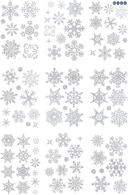 ❄️ Snowflake Window Stickers – Christmas Holiday Decorations for Windows, Shops & Homes 🎄 A 20*30*9 Kawaii Stickers