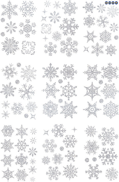 ❄️ Snowflake Window Stickers – Christmas Holiday Decorations for Windows, Shops & Homes 🎄 A 20*30*9 Kawaii Stickers