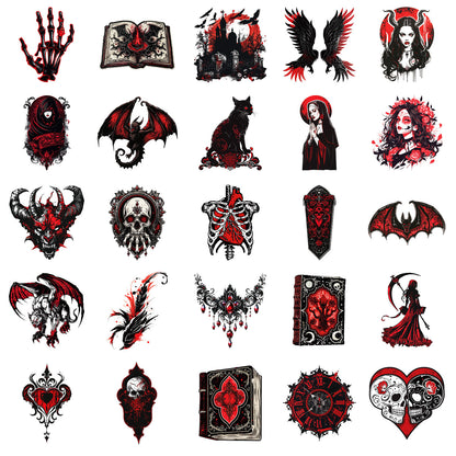Halloween Stickers | 50pcs Punk Devil Horror Sticker Pack