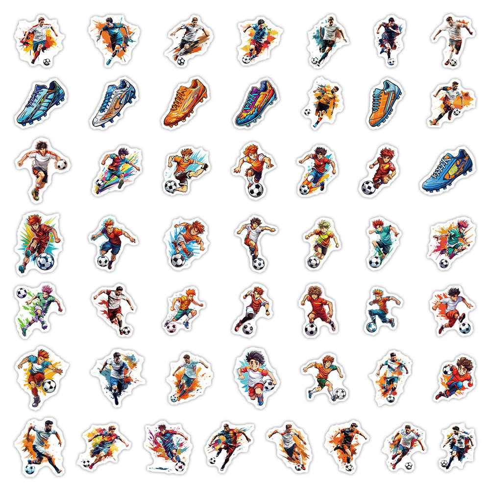 50PCS Football Stickers ⚽ Waterproof Graffiti Set for Laptops & Bottles Football Stickers-25 Kawaii Stickers