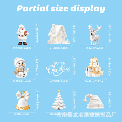 🎄 White & Blue Snowflake Window Stickers – Static Cling Christmas Window Decals for Holiday Decor 🎄 Kawaii Stickers