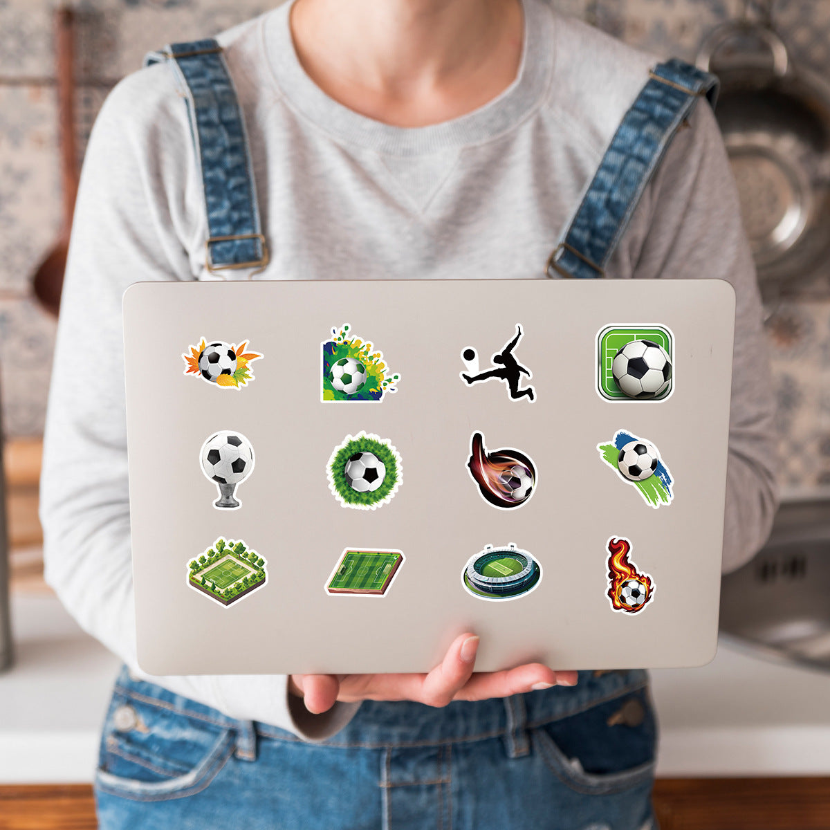 Football Stickers – 50Pcs Sport Designs – High-Definition Waterproof PVC – For Water Bottles, Laptops, Skateboards, Suitcases, Phones – Kawaii Stickers Kawaii Stickers