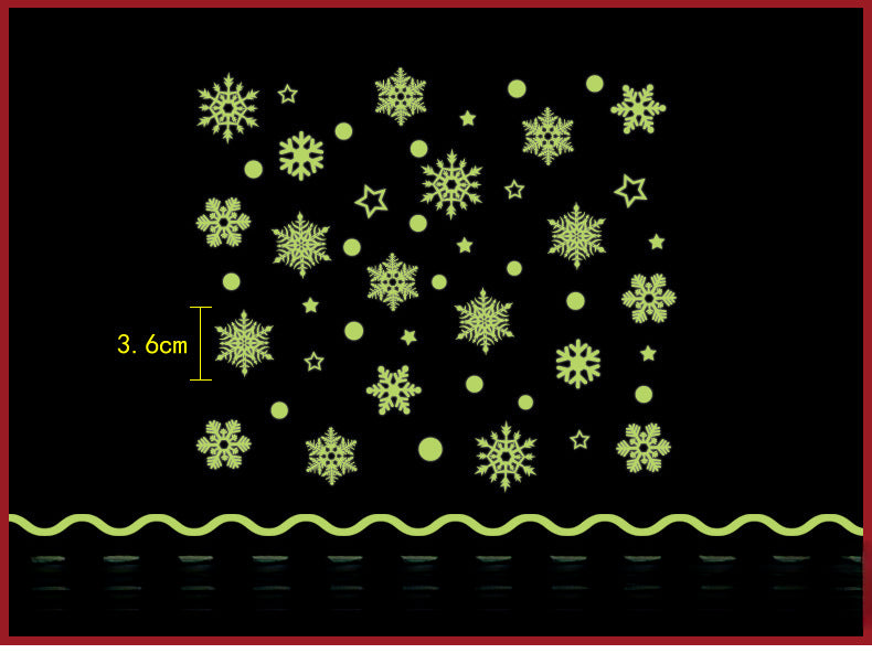 🌟 Christmas Glow-in-the-Dark Snowflake Window Stickers – Kids Room & Dorm Décor 🎅✨ Kawaii Stickers