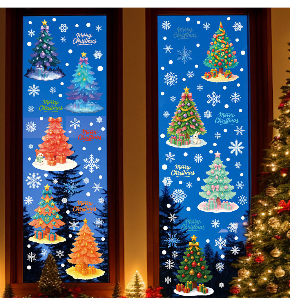 Christmas Tree Stickers – Reusable Static PVC Decal