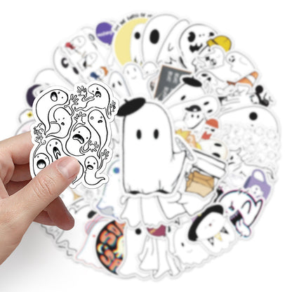 Halloween Stickers – Cute Ghost Decals for Laptops Bottles