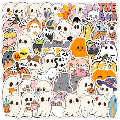Halloween Stickers 50pcs Funny Ghosts for DIY  Decor