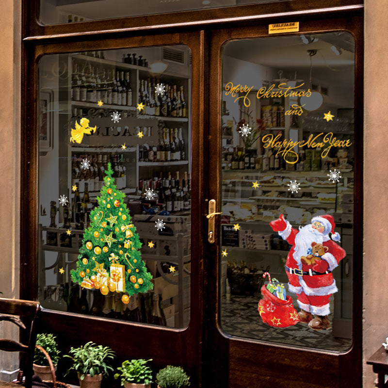 Christmas Tree Stickers for Holiday Window Decor