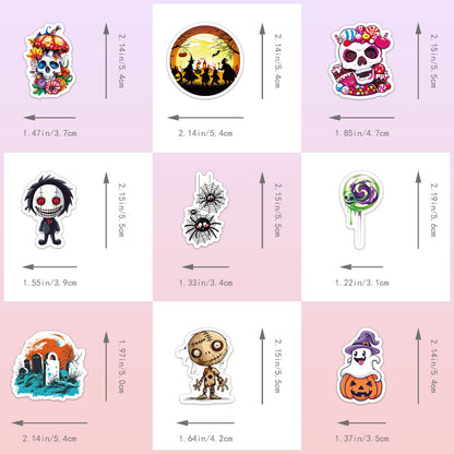 halloween stickers – Trick or Treat Ghost & Pumpkin DIY Decals 