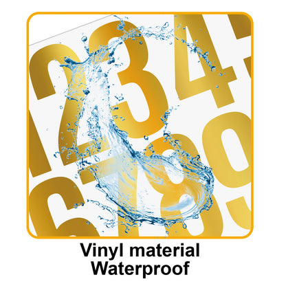 3inch Alphabet Number Stickers Car Mailbox Logo Waterproof Stickers Large Letter Stickers Kawaii Stickers