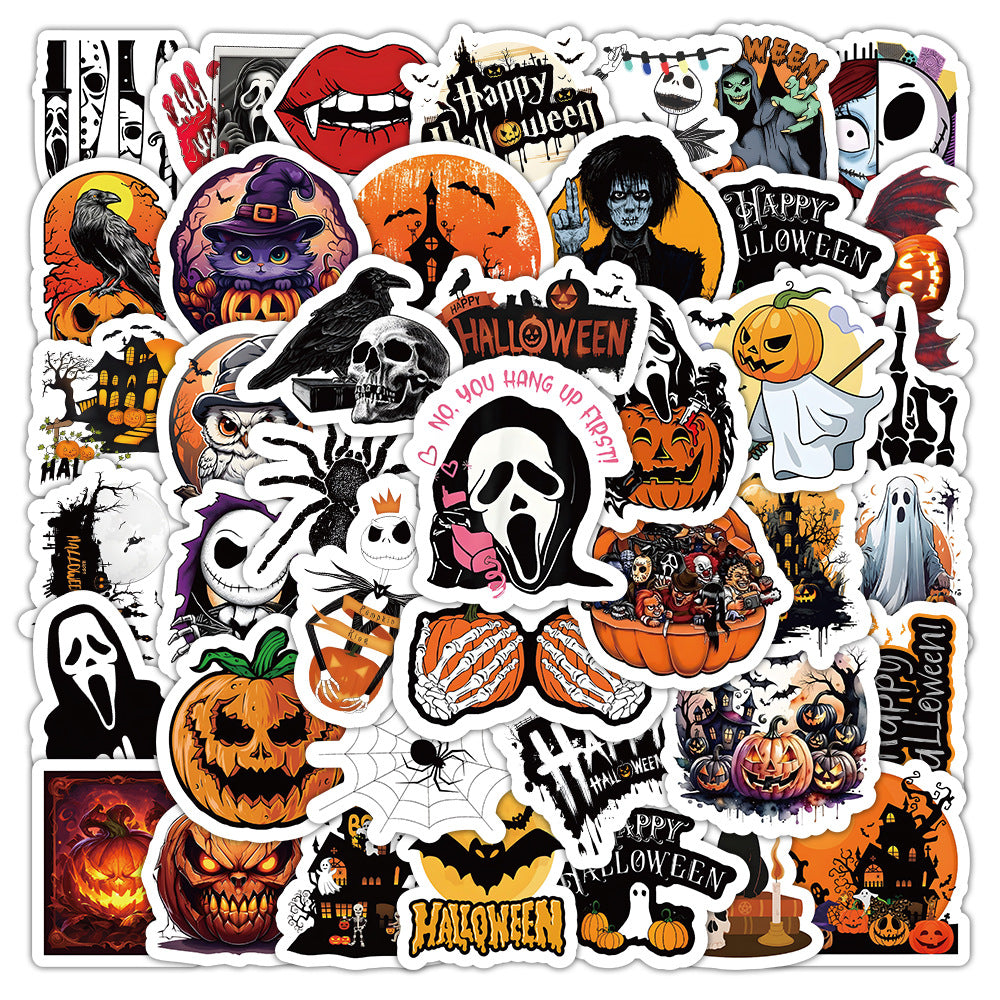 Halloween Stickers Pack 50pcs Ghost Horror Decals