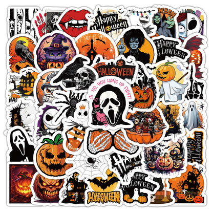 Halloween Stickers Pack 50pcs Ghost Horror Decals