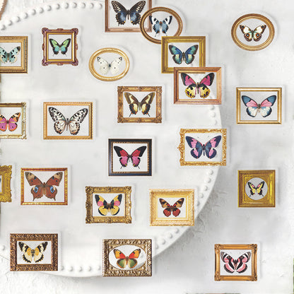 52pcs Vintage Butterfly Stickers Pack – Waterproof for Journal, Laptop & Guitar – Kawaii Stickers Kawaii Stickers