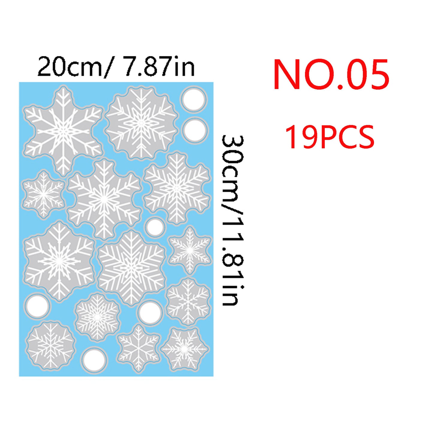 ❄️ Christmas Snowflake Window Stickers – Festive Holiday Glass & Window Decor 🎄 Kawaii Stickers