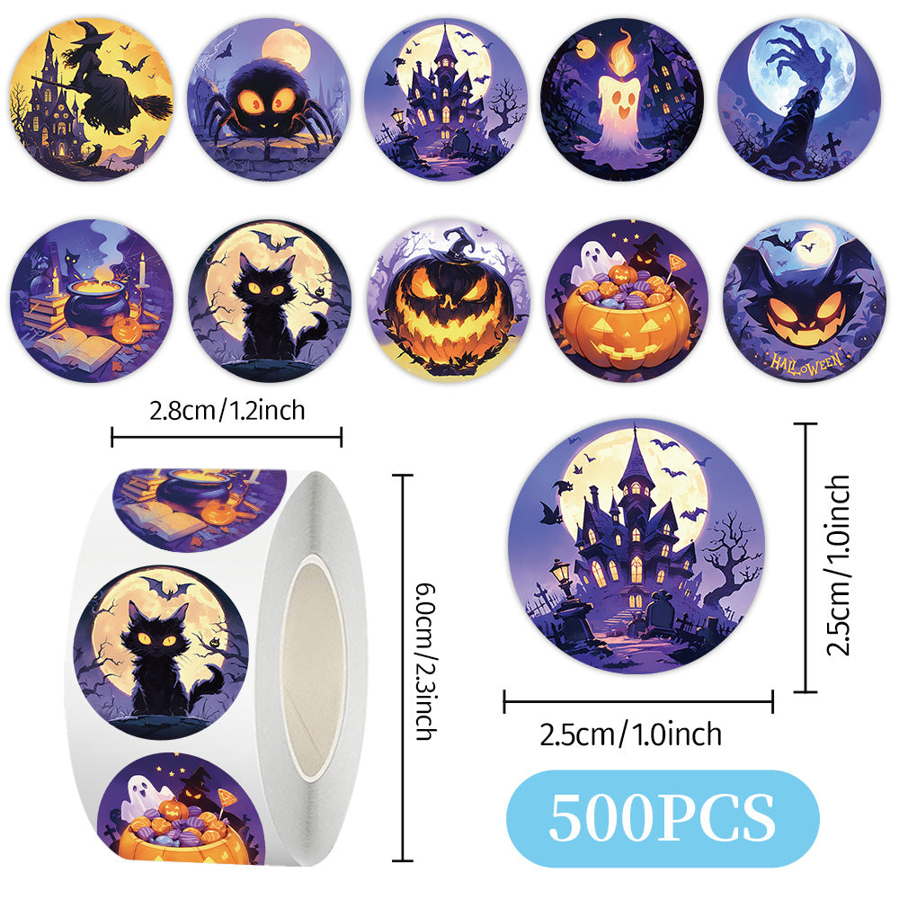 Halloween Stickers Pack 50pcs Ghost Horror Decals