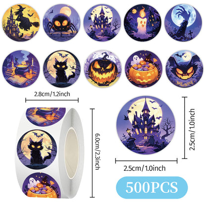 Halloween Stickers Pack 50pcs Ghost Horror Decals