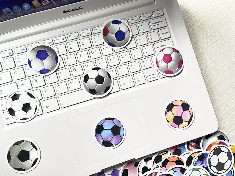 Football Stickers – 60PCS Cartoon Sports Designs – Waterproof PVC Matte – Laptop, Water Bottle & Luggage Decor – Kawaii Stickers Kawaii Stickers