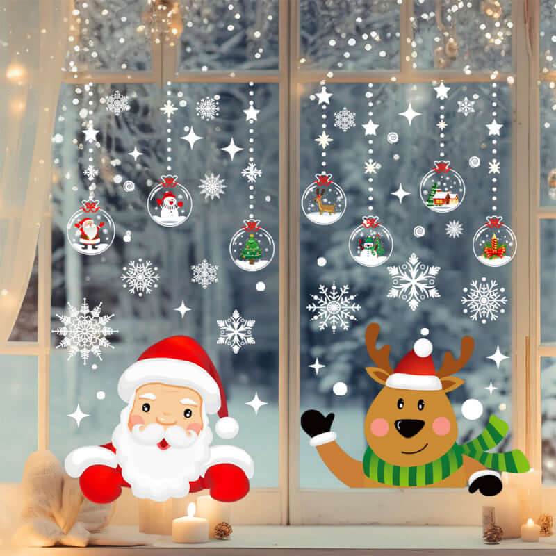 Snowflake Window Stickers ❄️ Party & Christmas Glass Decoration-3