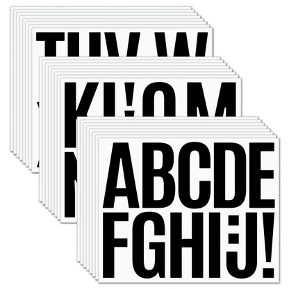 3inch Alphabet Number Stickers Car Mailbox Logo Waterproof Stickers Large Letter Stickers Kawaii Stickers