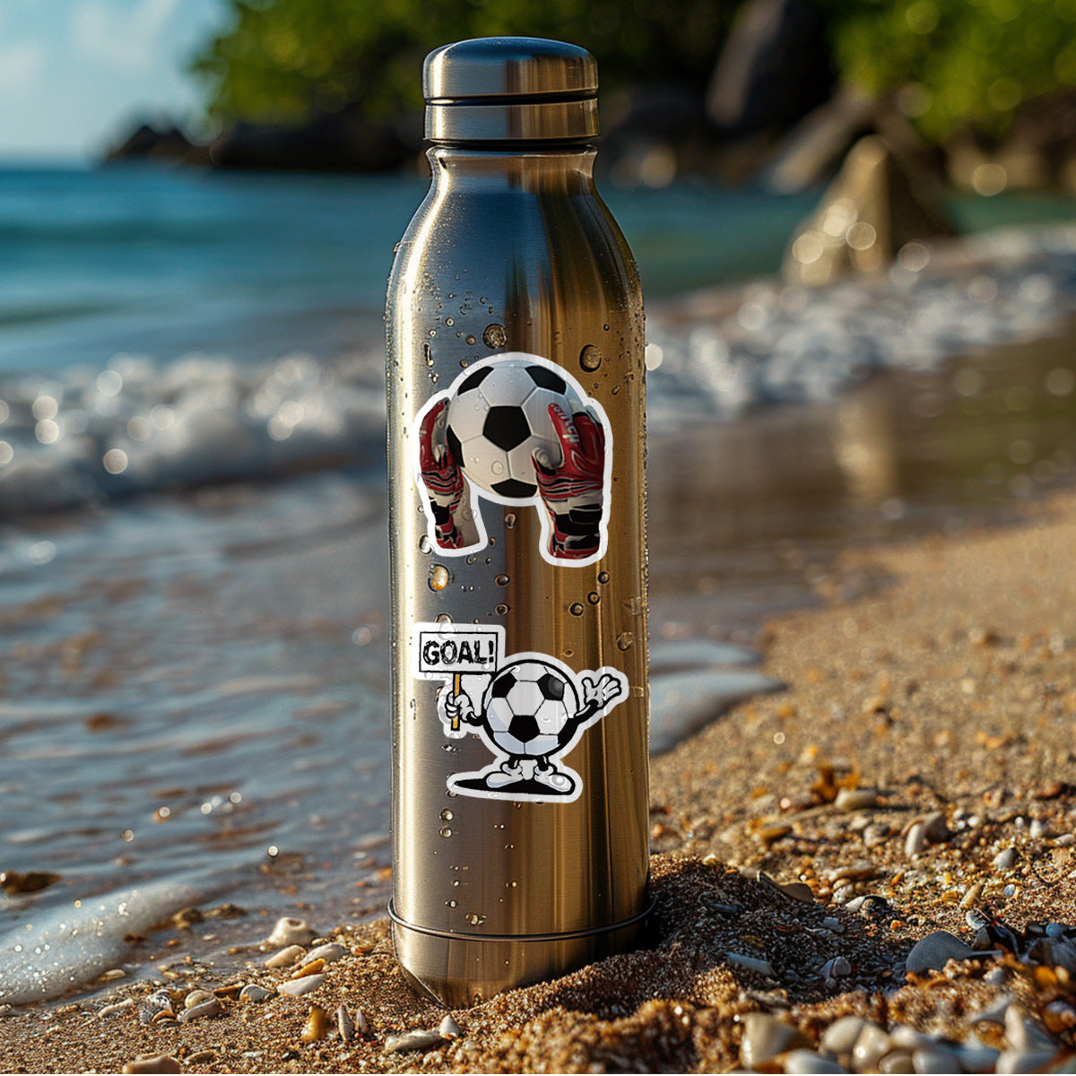 Football Stickers – 50Pcs Sport Designs – High-Definition Waterproof PVC – For Water Bottles, Laptops, Skateboards, Suitcases, Phones – Kawaii Stickers Kawaii Stickers