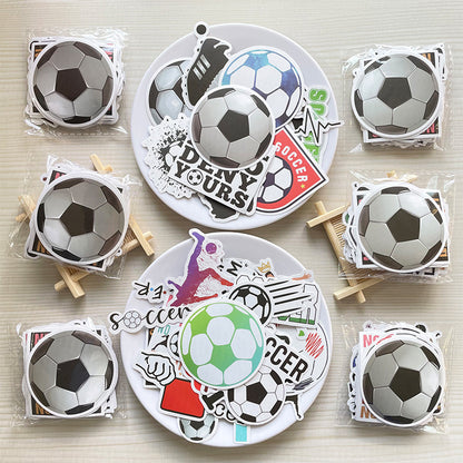 Football Stickers – 50PCS Cartoon Sports Graffiti – Waterproof PVC – Laptop, Water Bottle & Luggage Decor – Kawaii Stickers Kawaii Stickers