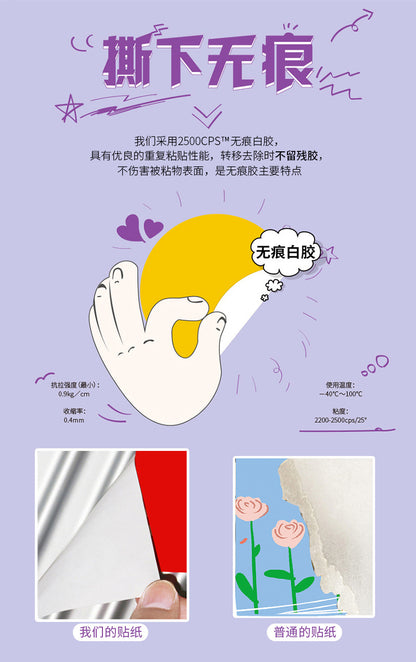 Halloween Stickers - 50Pcs Cute Ghost Pack for DIY Fun 🎃