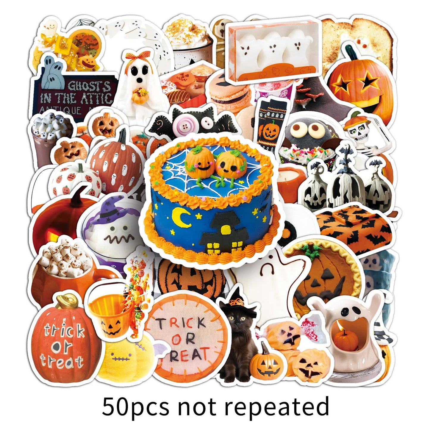 🎃 50Pcs Halloween Waterproof Stickers – Perfect for Phone Cases & Laptops Kawaii Stickers