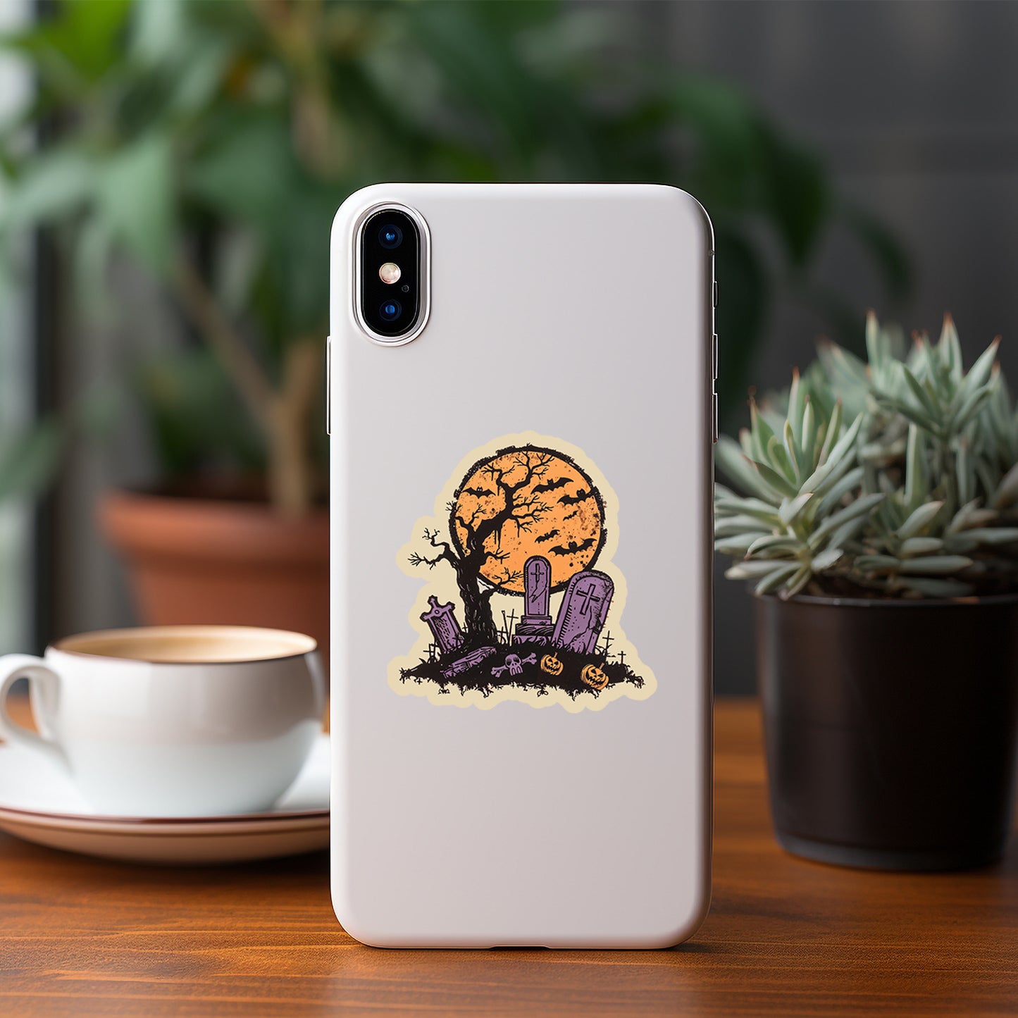 🎃 50pcs Vintage Halloween Stickers Pack – Waterproof Retro PVC Laptop & Water Bottle Decals Kawaii Stickers