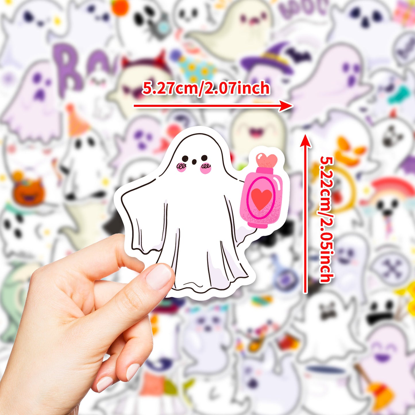 halloween stickers – Cute Ghost Stickers Set for Spooky DIY Decor