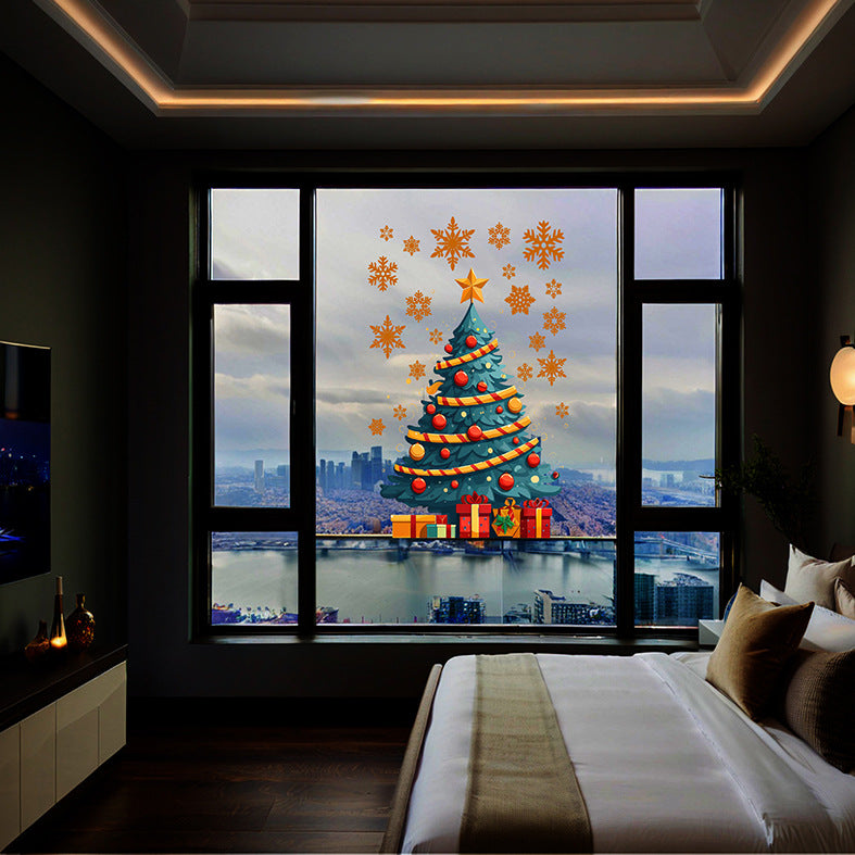 Christmas Tree Stickers – Static PVC Decal