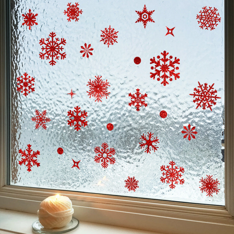 ❄️ Snowflake Window Stickers – Christmas Holiday Decorations for Windows, Shops & Homes 🎄 Kawaii Stickers