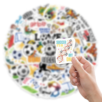 ⚽ 50pcs New Football Graffiti Stickers – Waterproof & Super Fun! 🎉 Kawaii Stickers