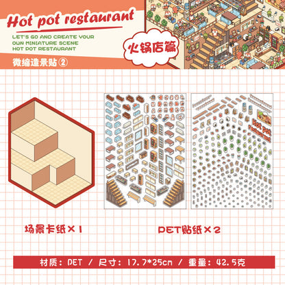 3D DIY Sticker – Three-Layer Miniature Fantasy House – Scrapbook & Craft Decoration – Kawaii Stickers Kawaii Stickers