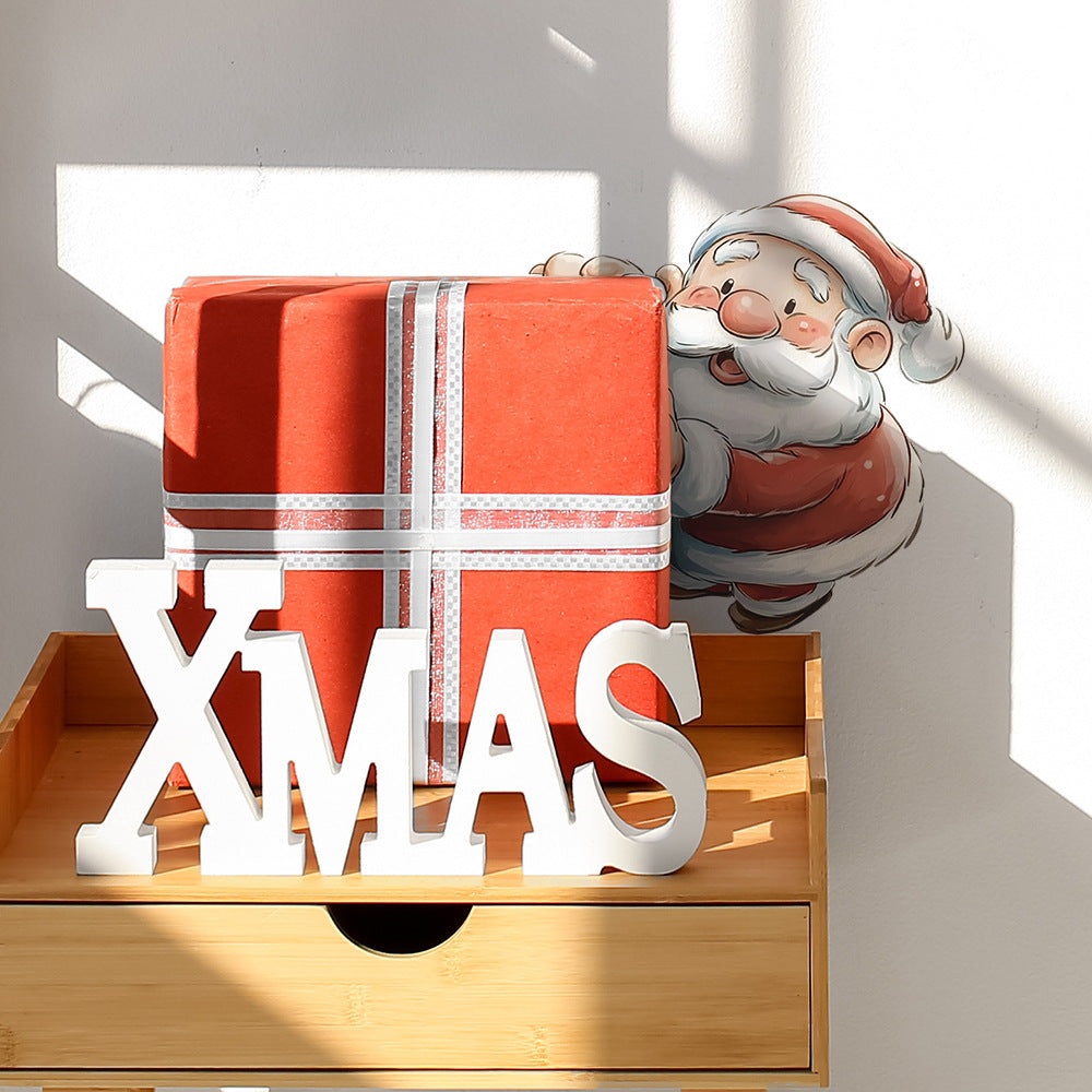 🎅 Watercolor Cute Santa Christmas Stickers – Removable & Self-Adhesive Home Decor 🎄 Kawaii Stickers
