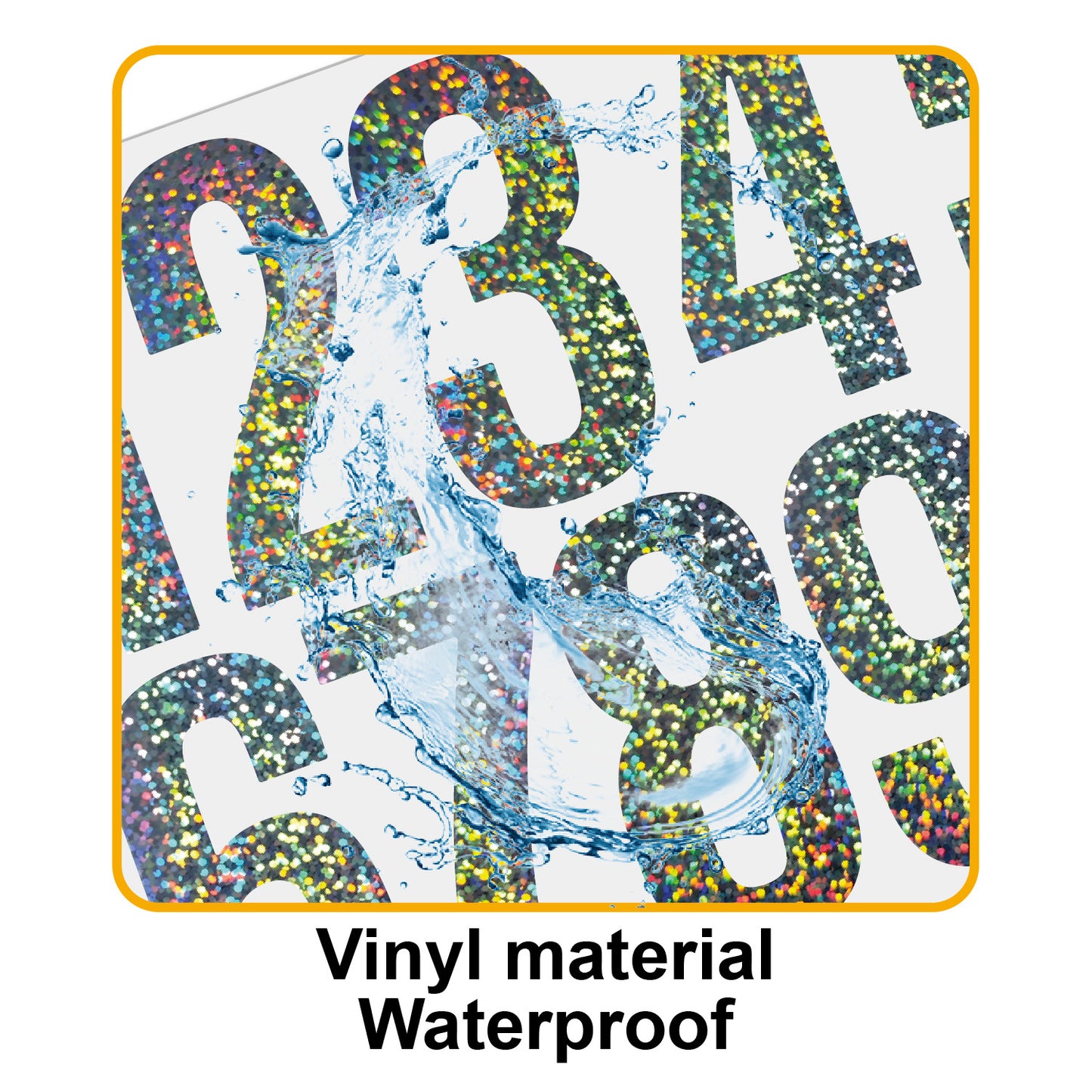 3inch Alphabet Number Stickers Car Mailbox Logo Waterproof Stickers Large Letter Stickers Kawaii Stickers