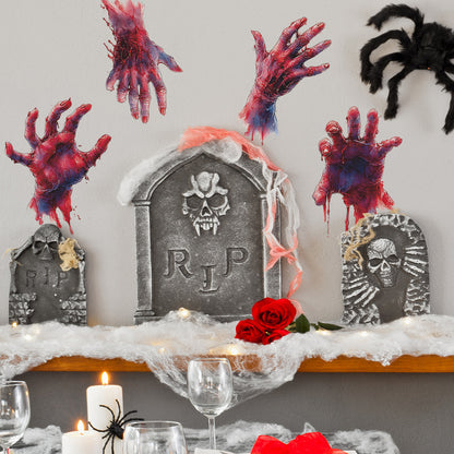 🎃 Halloween Bloody Handprint Window Stickers – Create a Shockingly Spooky Scene! 👻🩸 Kawaii Stickers