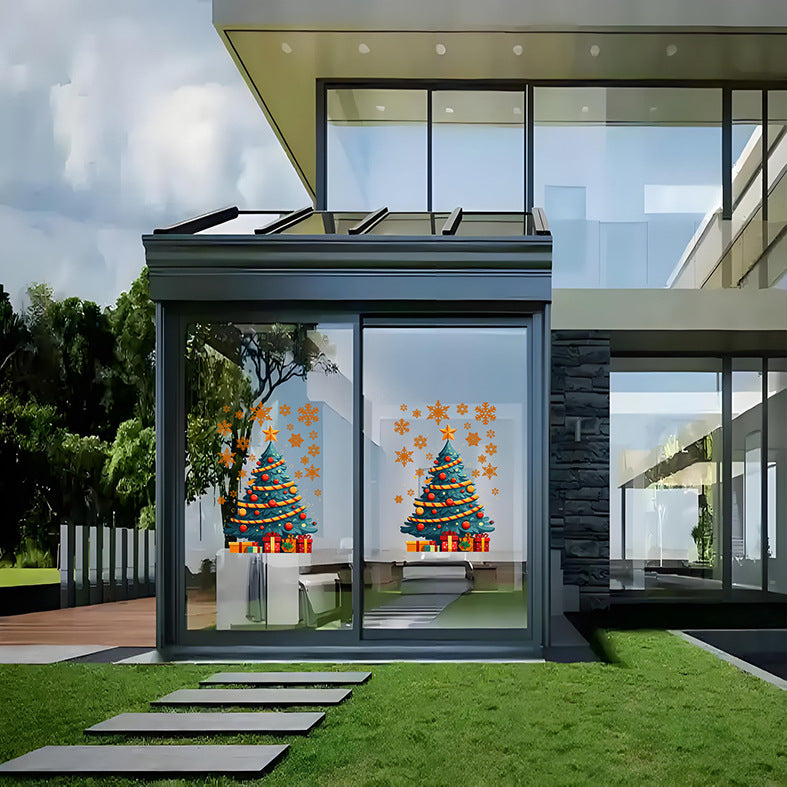 Christmas Tree Stickers – Static PVC Decal