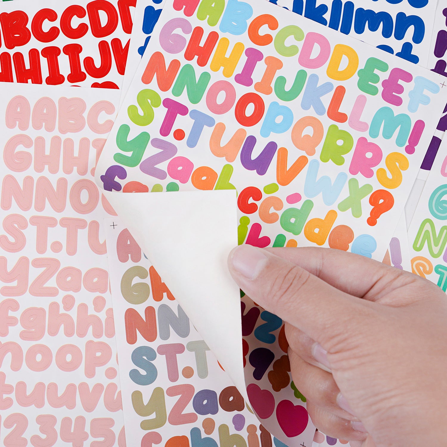10PCS 0.5 Inch English Alphabet Stickers Small Size Decorative Scrapbook Letter Stickers Waterproof Stickers Kawaii Stickers