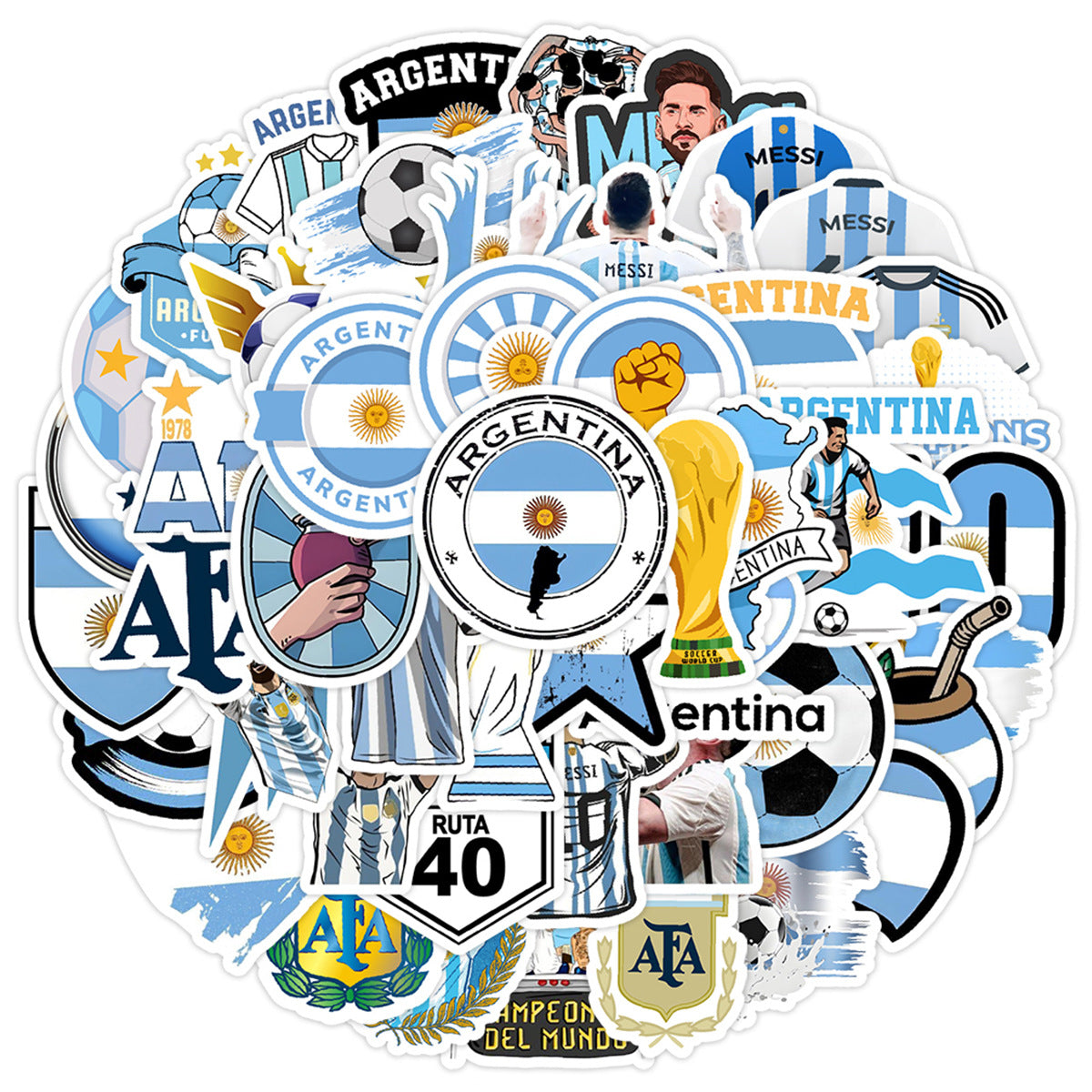 🌟 50PCS Football Stickers – Creative Doodle Soccer Stickers for Water Bottles, iPhones, Laptops & Sports Gear ⚽🎨 Kawaii Stickers