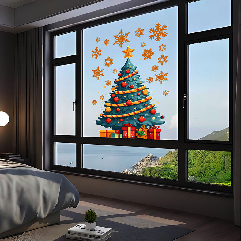 Christmas Tree Stickers – Static PVC Decal
