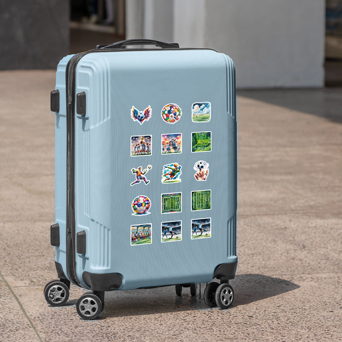 Football Stickers – 50Pcs Sport Designs – High-Definition Waterproof PVC – For Water Bottles, Laptops, Skateboards, Suitcases, Phones – Kawaii Stickers Kawaii Stickers