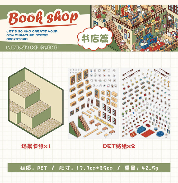 3D DIY Sticker – Three-Layer Miniature Fantasy House – Scrapbook & Craft Decoration – Kawaii Stickers Kawaii Stickers