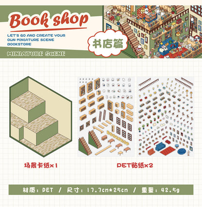 3D DIY Sticker – Three-Layer Miniature Fantasy House – Scrapbook & Craft Decoration – Kawaii Stickers Kawaii Stickers