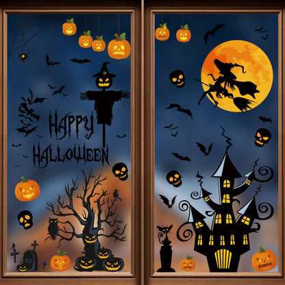 Halloween Stickers – Cute & Spooky Halloween Window Stickers for Party Decor