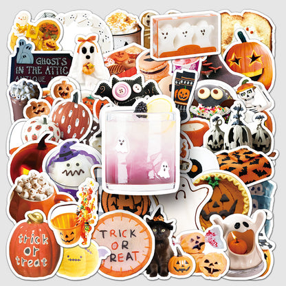 🎃 50Pcs Halloween Waterproof Stickers – Perfect for Phone Cases & Laptops Kawaii Stickers