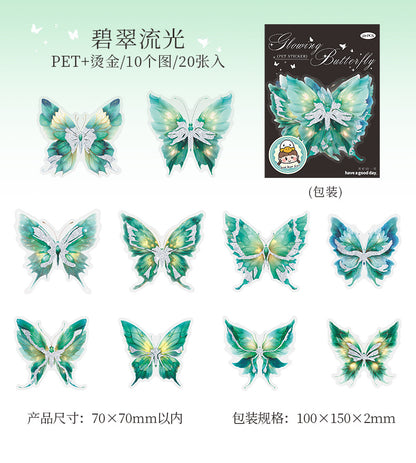 20pcs Butterfly stickers – Scrapbook & Craft Decoration – Kawaii Stickers Kawaii Stickers