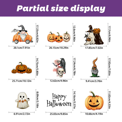 Spooktacular Halloween Window Stickers – Double-Sided Static Cling Décor for Glass Doors & Windows 👻🕷️ Kawaii Stickers