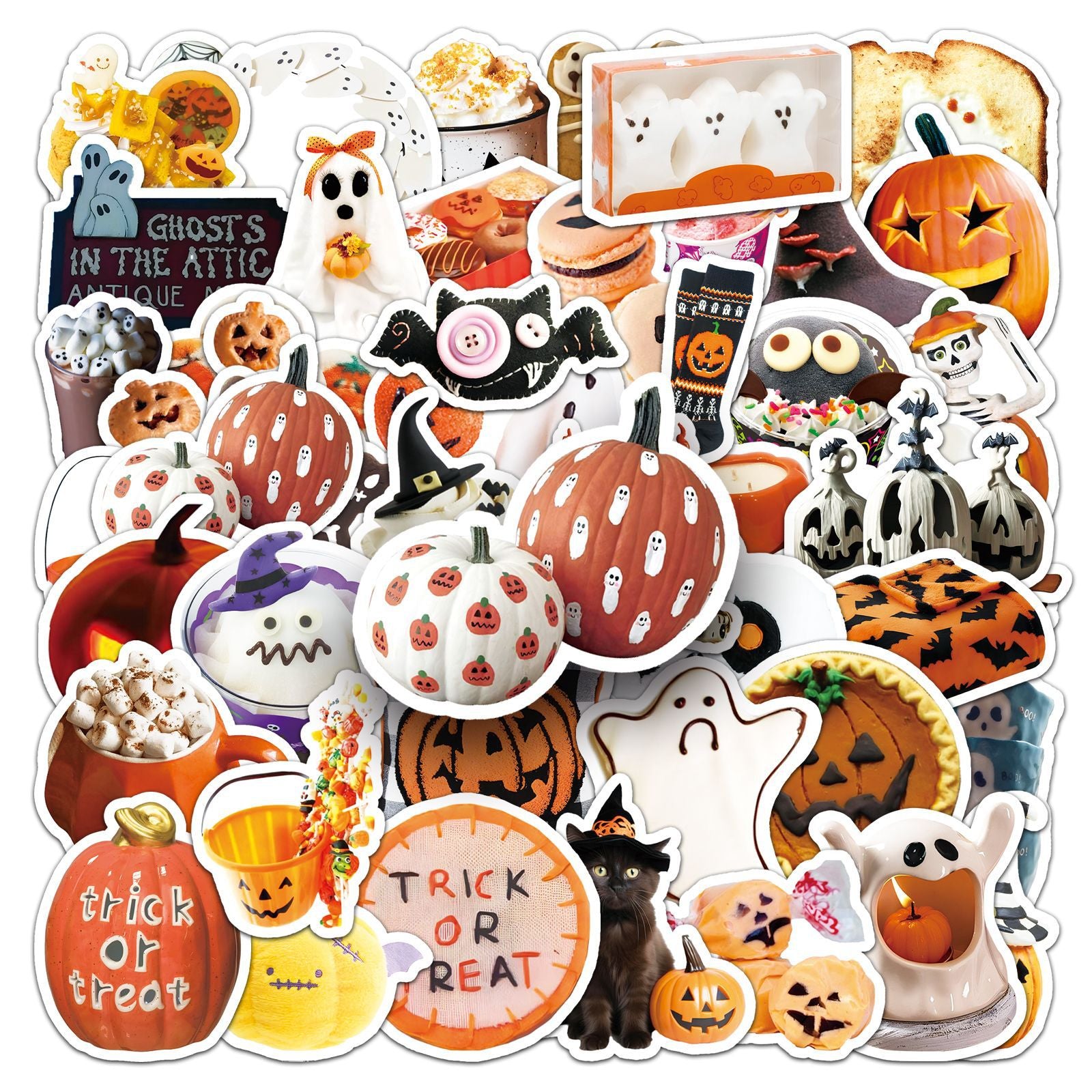 🎃 50Pcs Halloween Waterproof Stickers – Perfect for Phone Cases & Laptops Kawaii Stickers
