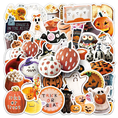 🎃 50Pcs Halloween Waterproof Stickers – Perfect for Phone Cases & Laptops Kawaii Stickers